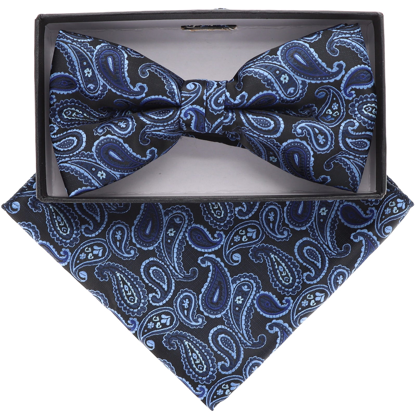 Vittorio Farina Paisley Designer Bow Tie & Pocket Square