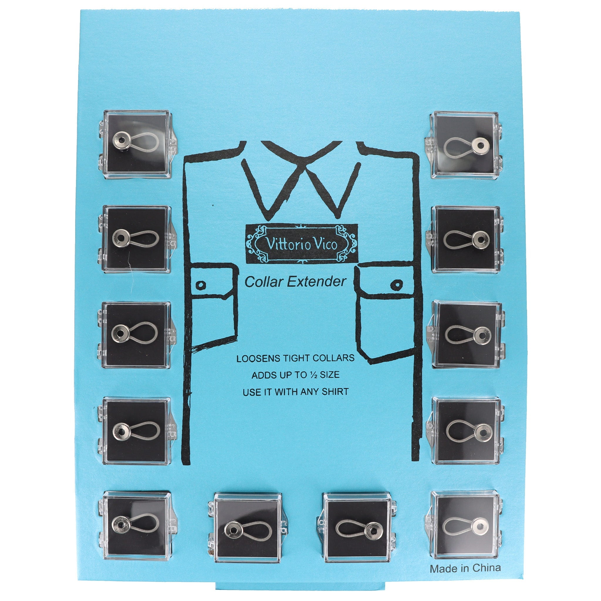 Vittorio Farina WONDER Button-Collar Extenders (Wholesale) by Classy -  Classy Cufflinks