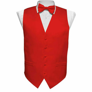 White Shirt & Formal Black Vest (Red Tie)